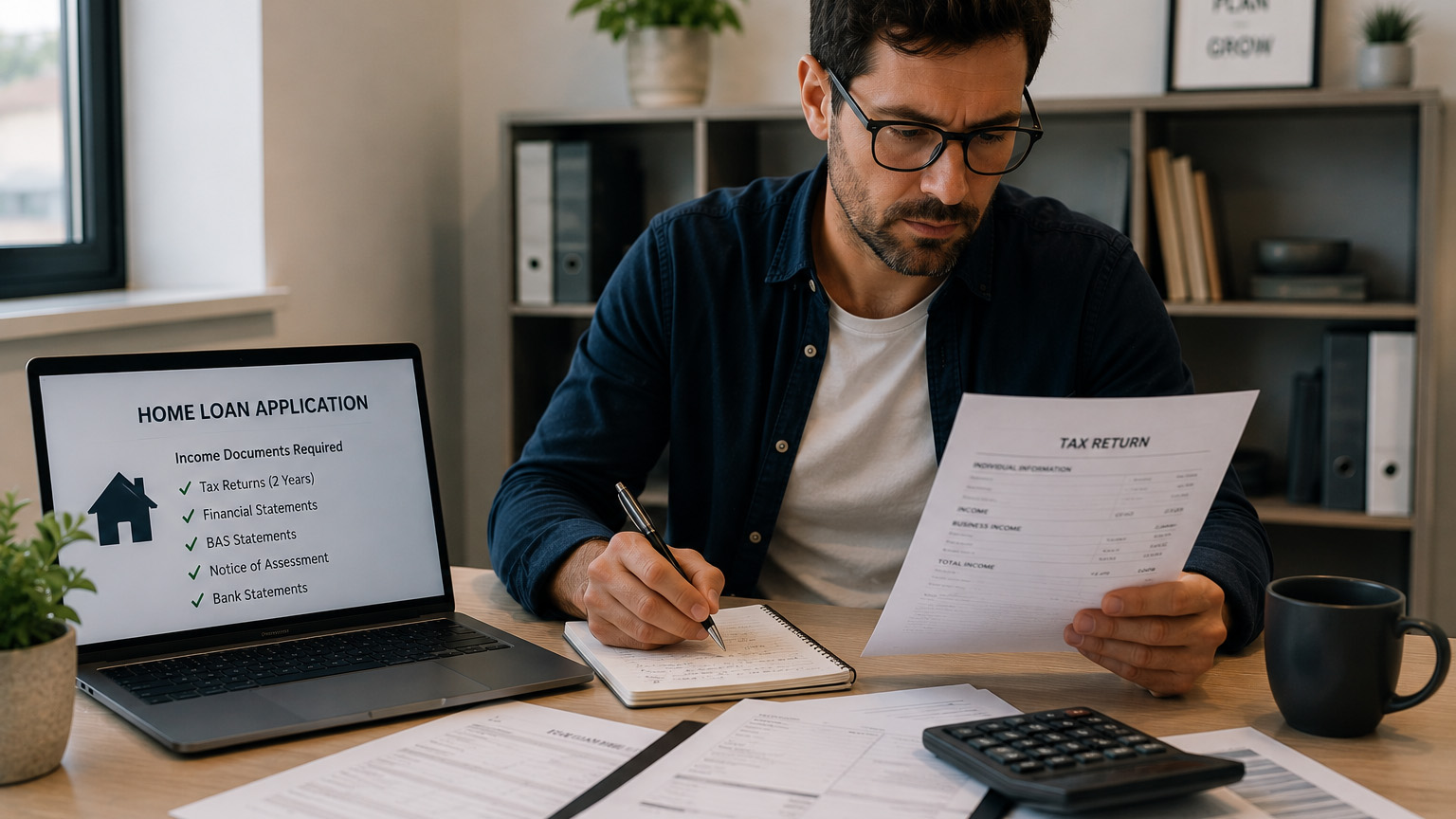 how do self employed people show income for a home loan