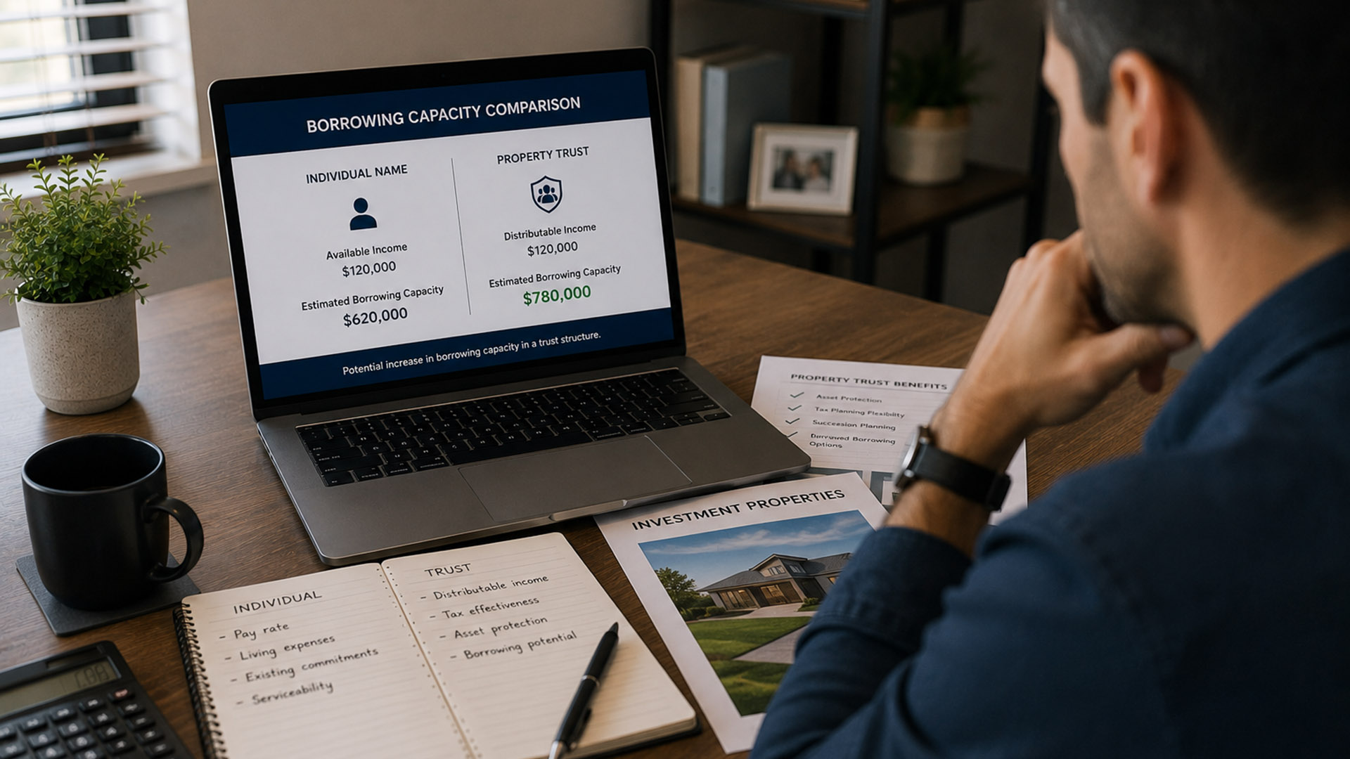 does buying property in a trust increase borrowing capacity