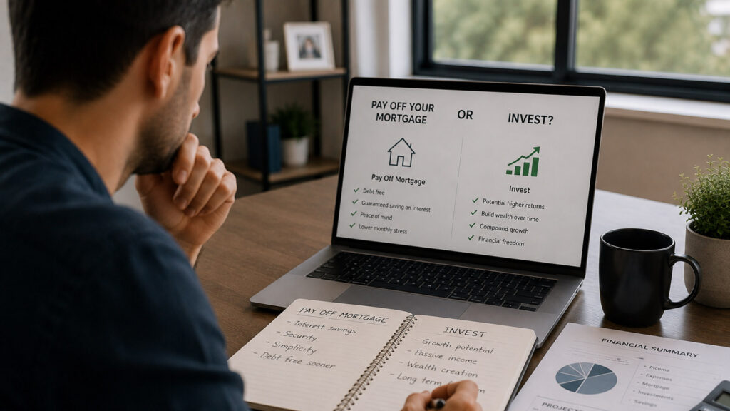 is it better to pay off mortgage or invest