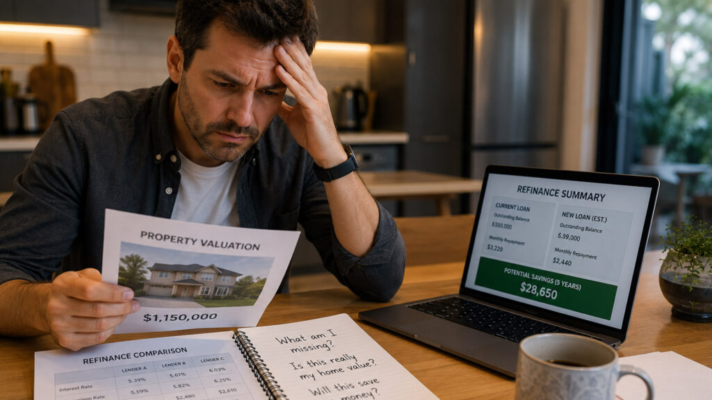 how do banks value property for refinancing