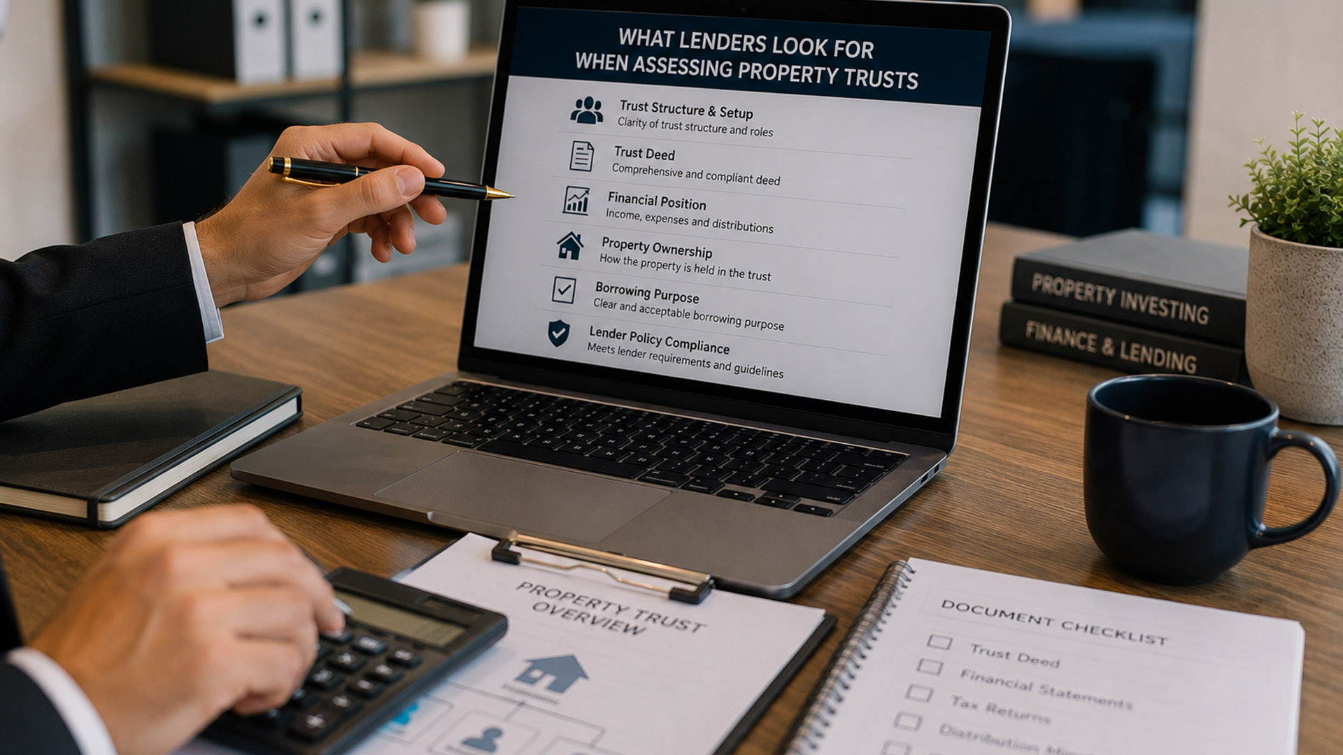 how do banks assess property trusts